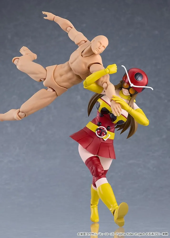 Tojima Wants to Be a Kamen Rider Figma Action Figure Yuriko Okada (Electro-Wave Human Tackle Ver.) 14 cm